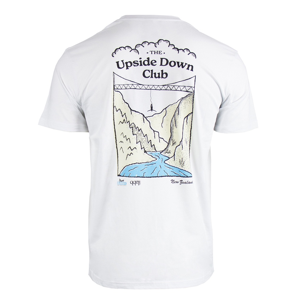 Upside Down Club Tee White