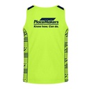 PM Safety DriFit Hi Vis Singlet - Yellow/Navy