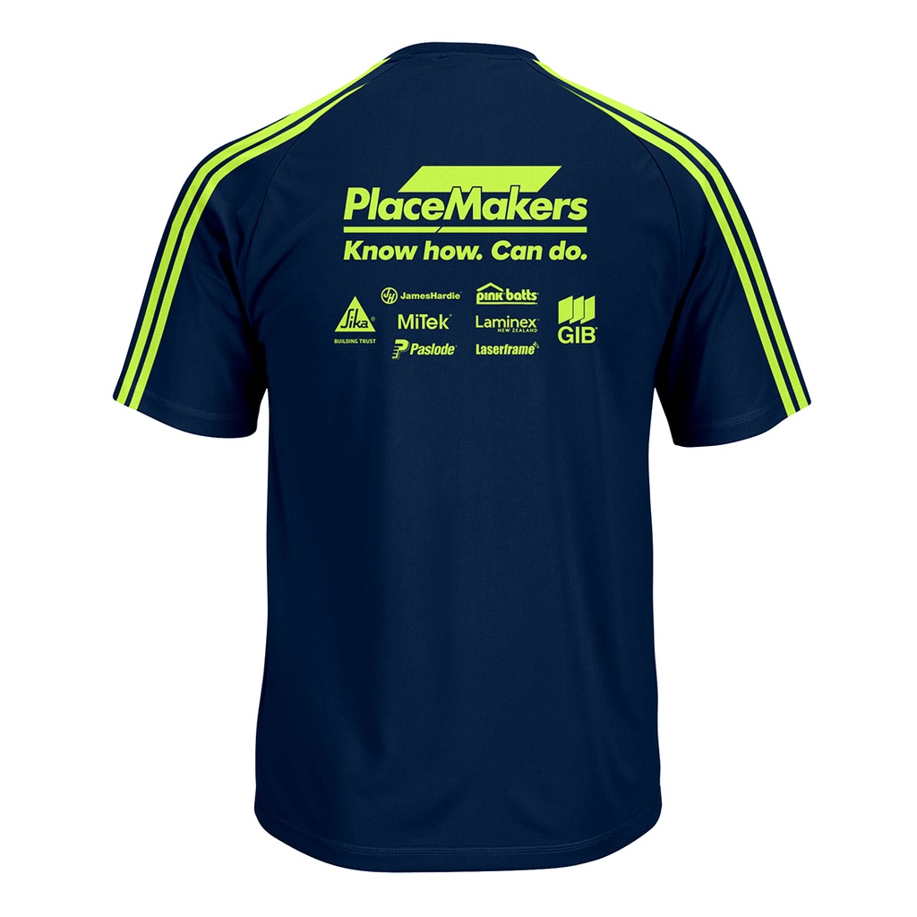 PM Safety DriFit Hi Vis Tee - Navy/Yellow 2026