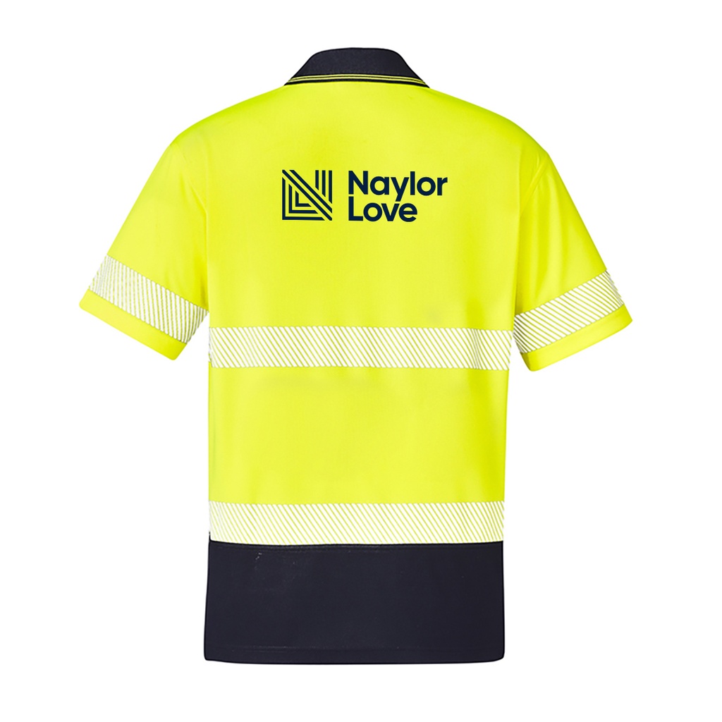 Naylor Hi Vis Polo - Segmented | Yellow/Navy