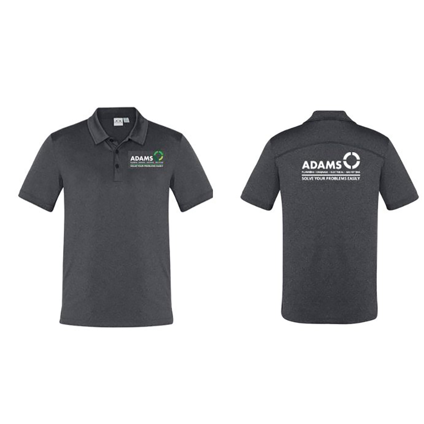 Adams Polo Shirt - Charcoal 