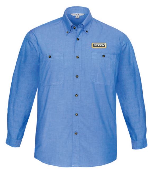 Breen Men's LS Shirt-Chambray 