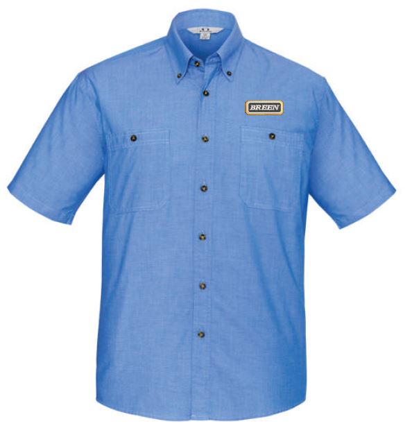Breen Men's SS Shirt-Chambray 