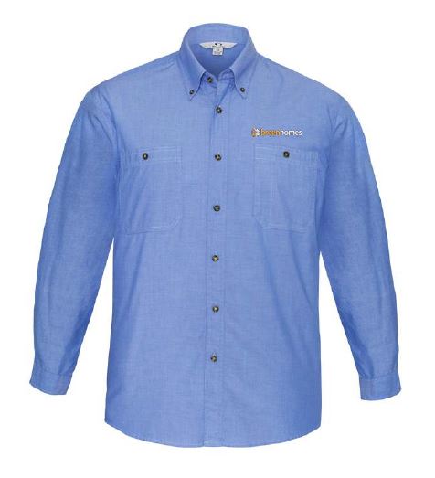 Breenhomes Men's LS Shirt-Chambray 
