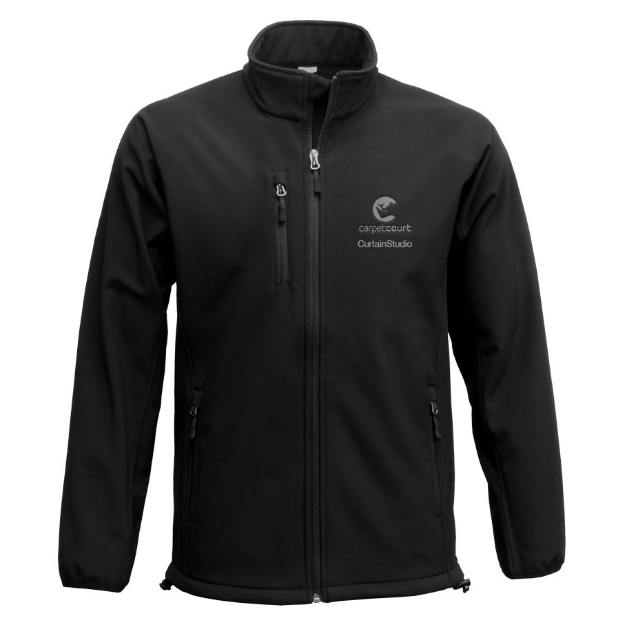 Carpet Court Mens Indent Soft Shell Jackets (Dual branded)* Size XS/S/L/XL/2XL/3XL/5XL