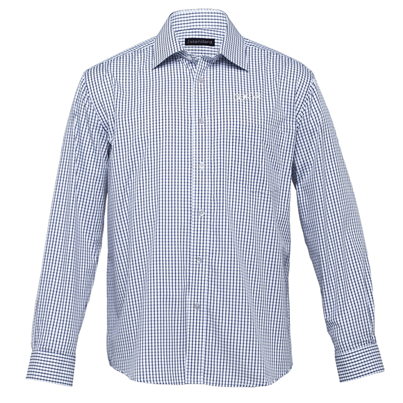 Corys Folio LS Shirt-Blue/White Check (CES)
