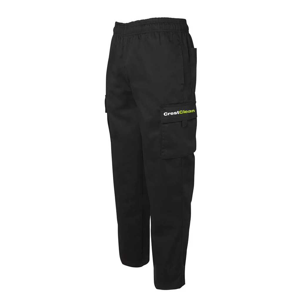 CrestClean Cargo Pants - Black