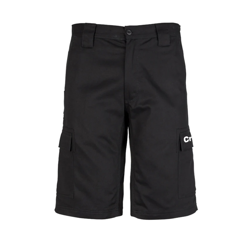 Mens Beltloop Cargo Shorts Black 