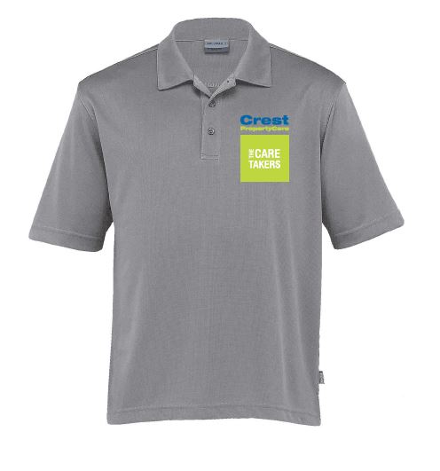 CrestClean Dri Gear Axis Men's Polo-Aluminium