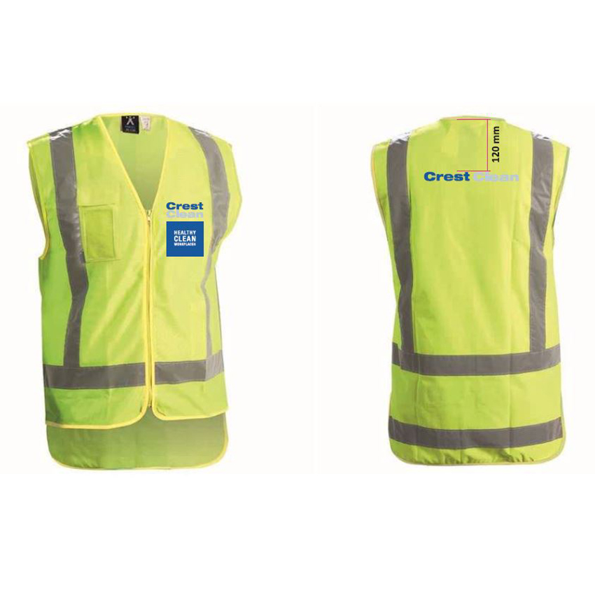 CrestClean Unisex Hi Vis Vest