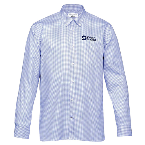 Calder Stewart Men's Barkers Shirt-Blue/White 