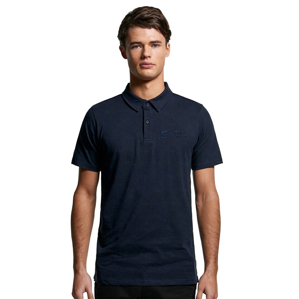 Calder Stewart Men's Pique Polo - Navy
