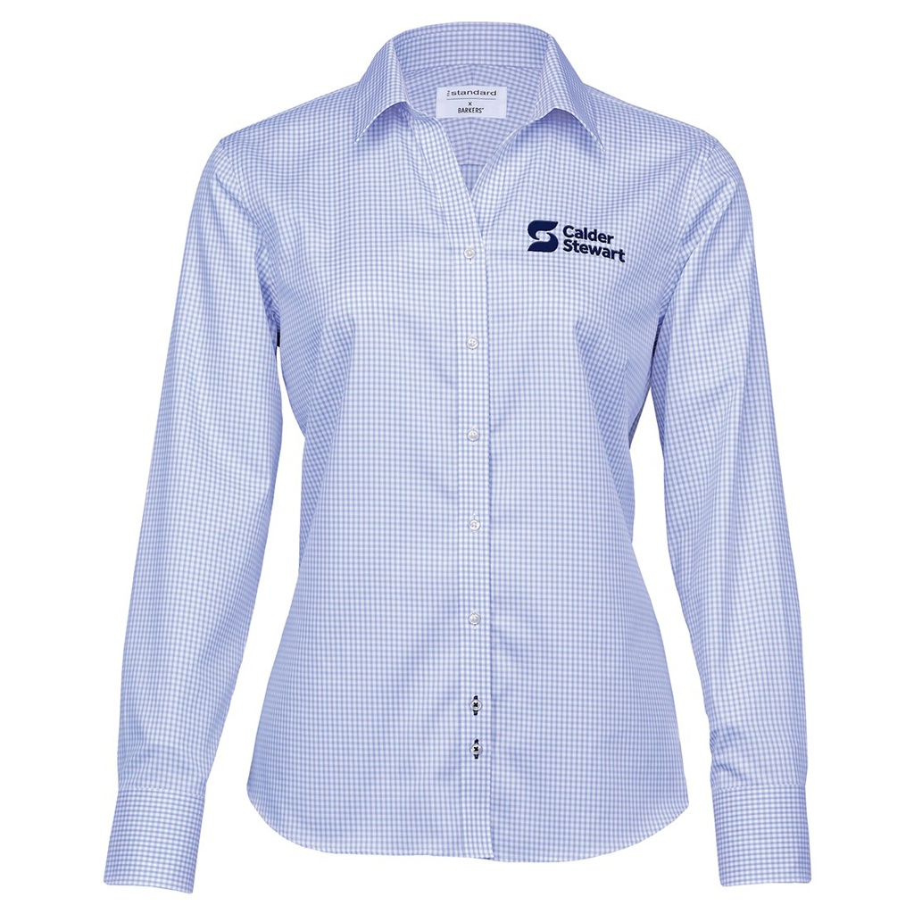 Calder Stewart Women's Barkers Shirt | Blue/White