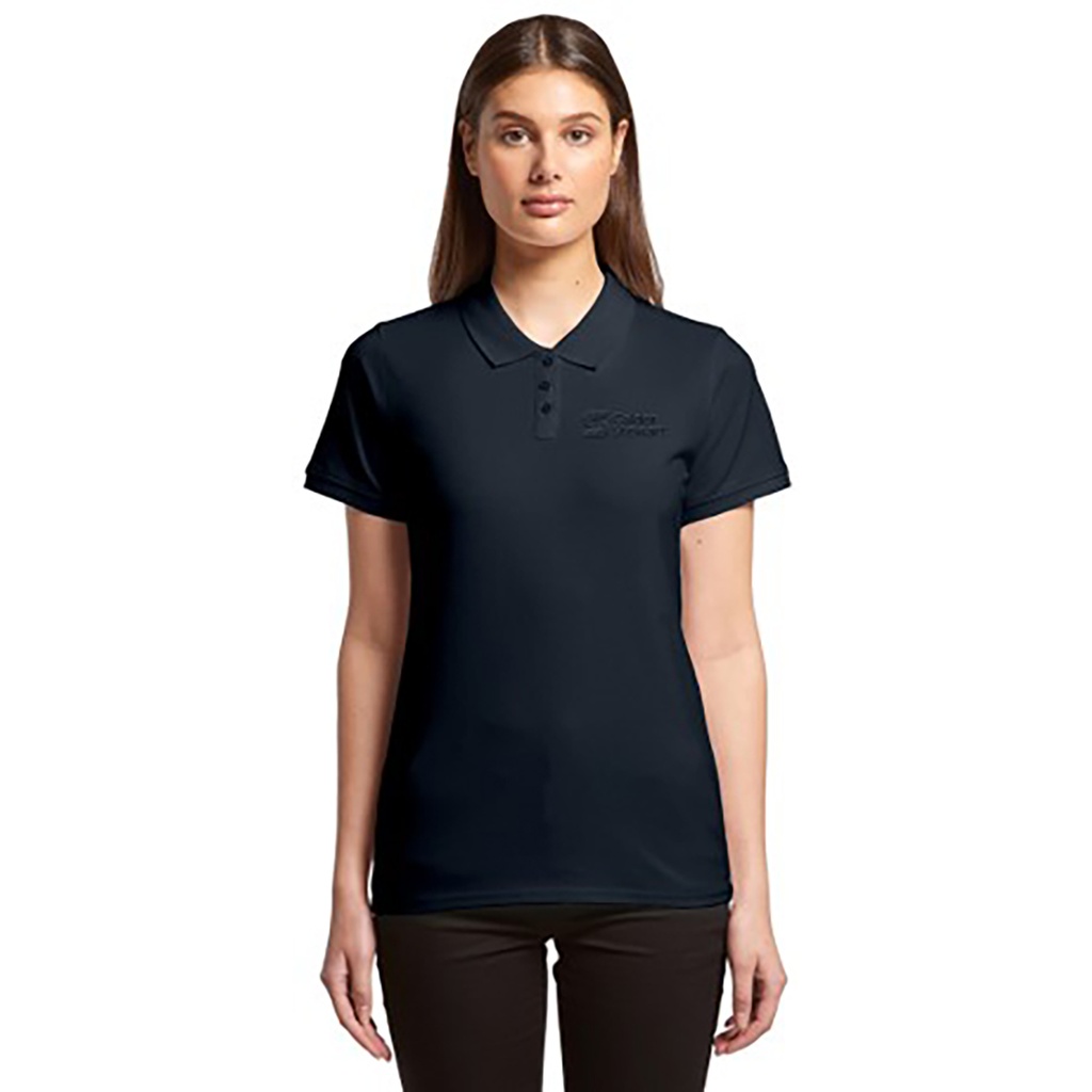 Calder Stewart Women's Pique Polo | Navy