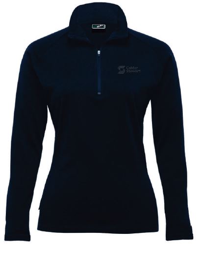 CS Women's 1/4 Zip Merino - Navy 
