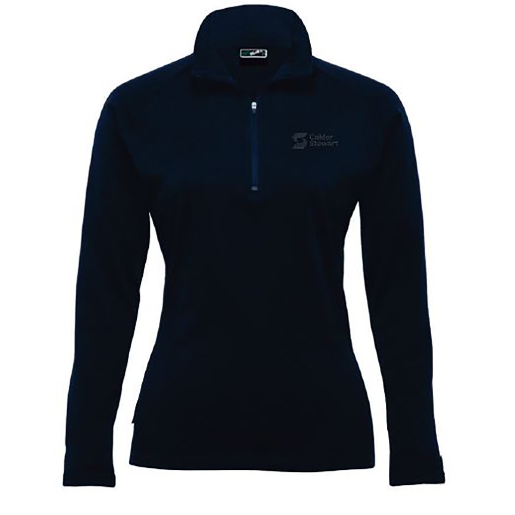 Calder Stewart Women's 1/4 Zip Merino - Navy