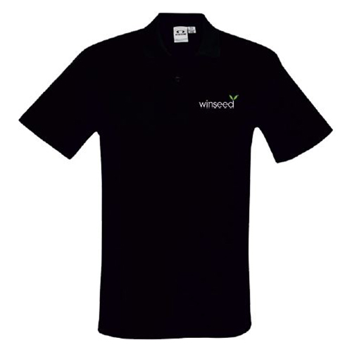 Winseed Men's Crew Polo - Black 