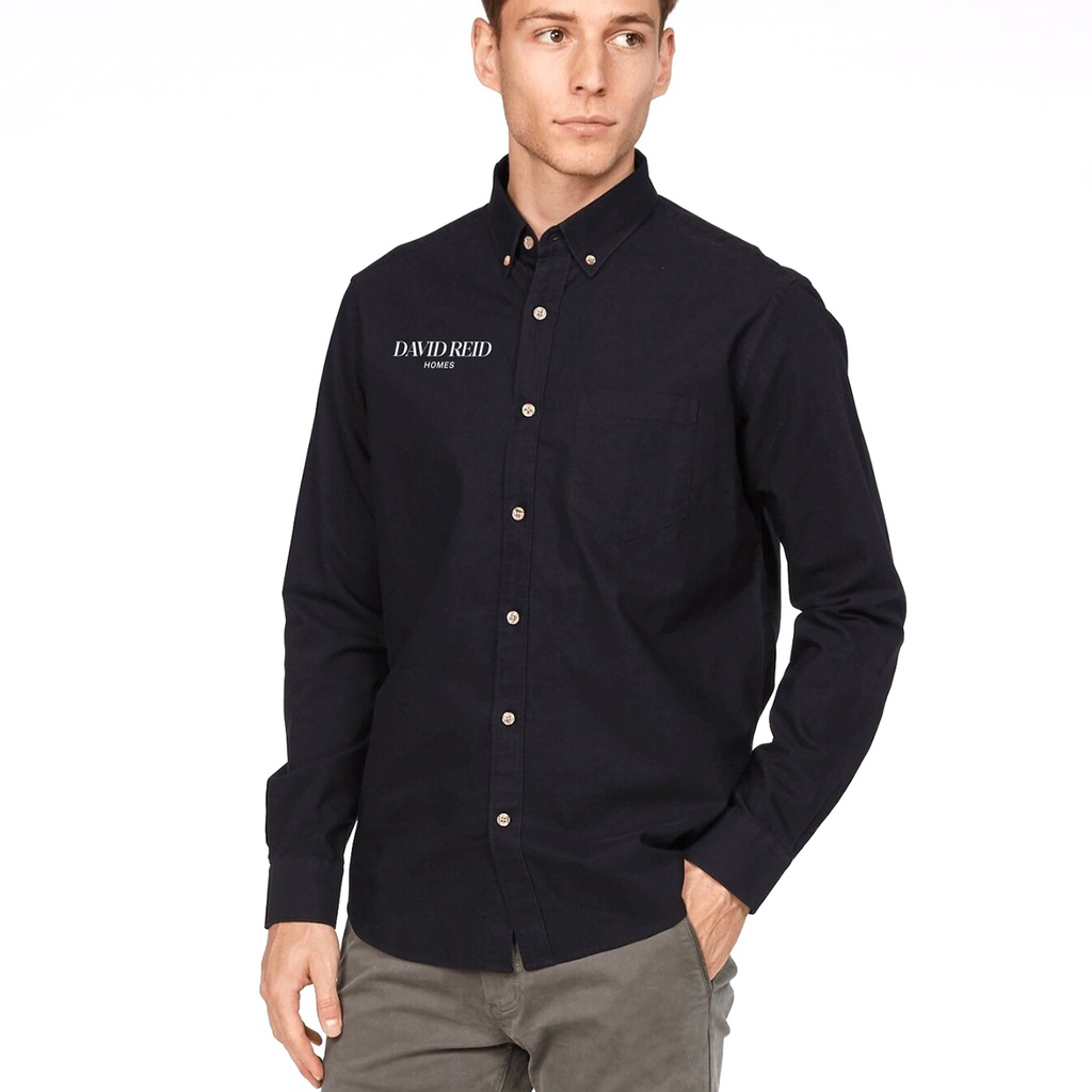 David Reid Barkers Mens Thatcher Shirt - Black 