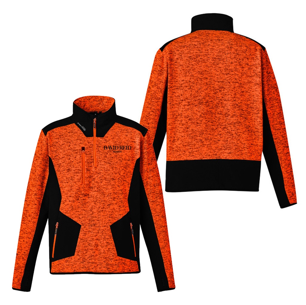 David Reid 1/4 Zip Pullover - Orange/Black(Streetworx) 