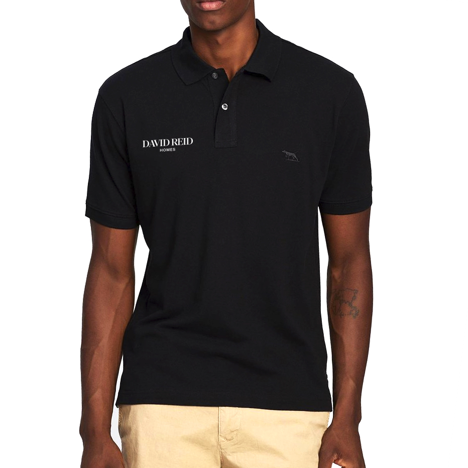David Reid Rodd & Gunn Mens Polo - Black 