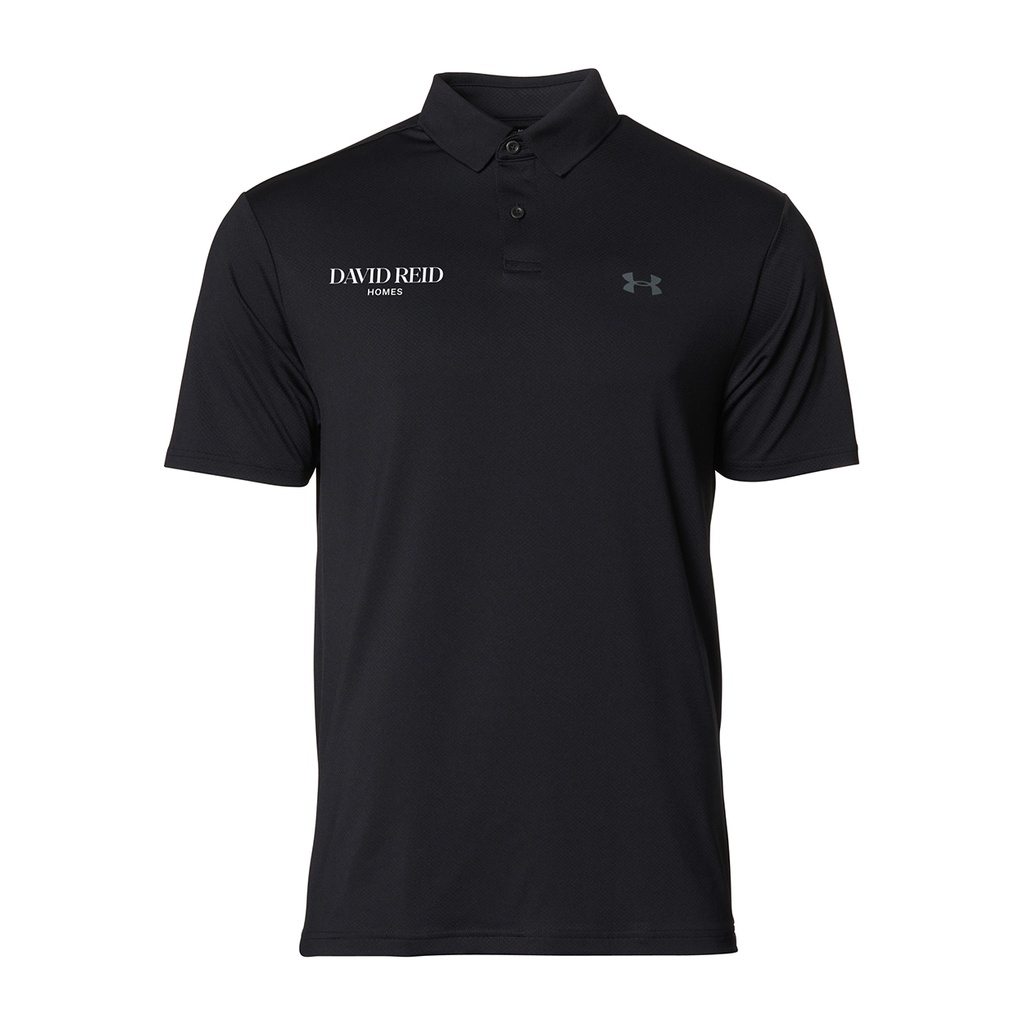 David Reid UA Peformance Polo - Black/Grey 