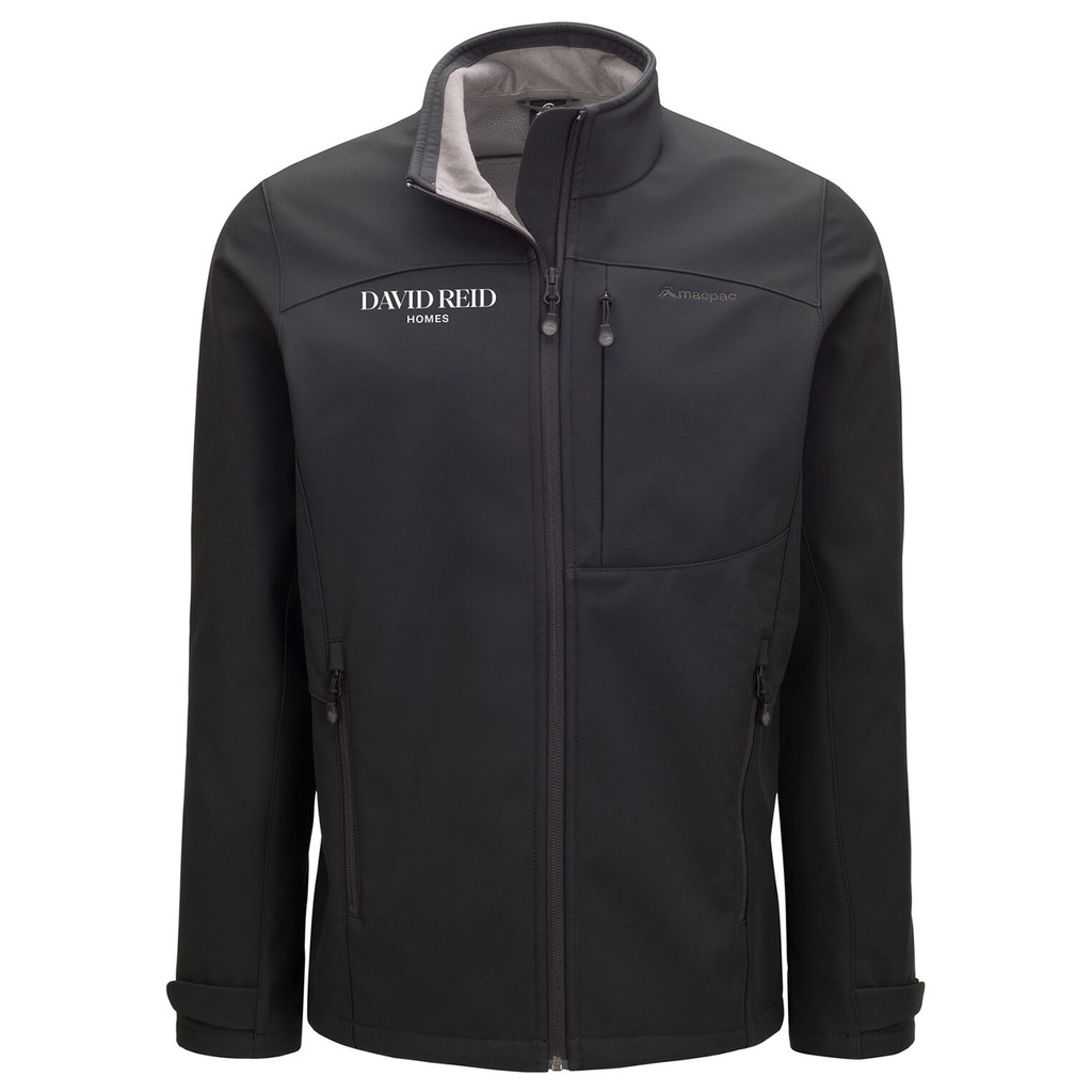 David Reid MP Mens Sabre Soft Shell Jacket - Black 