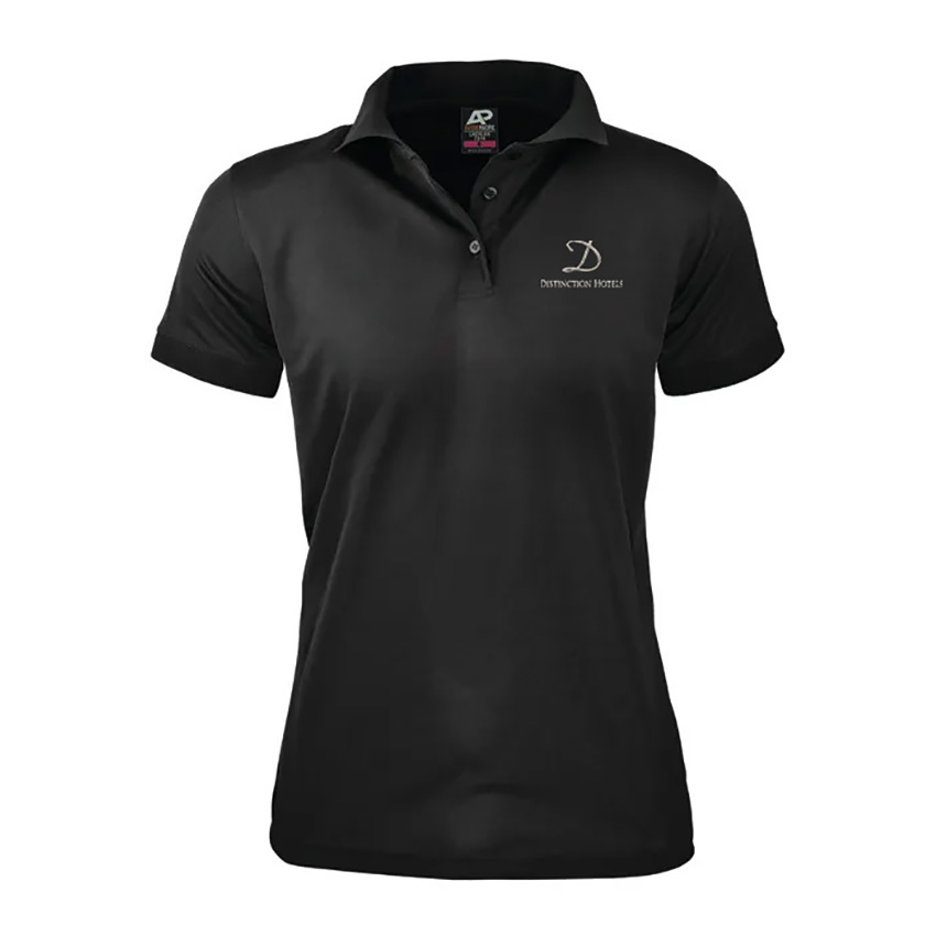Distinction Hotel Ladies Polo - Black 