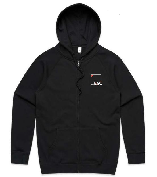 ESC Men's Zip Hoodie - Black 