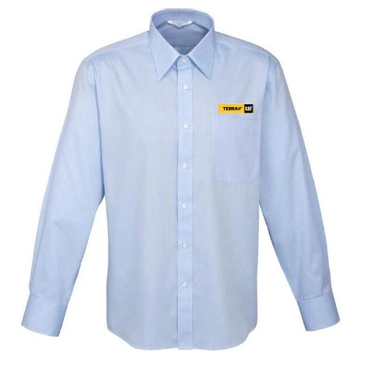 Terra Cat Men's LS Shirt-Blue 