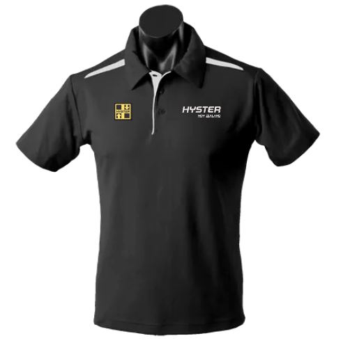 HNZ Men's Polo - Black/White