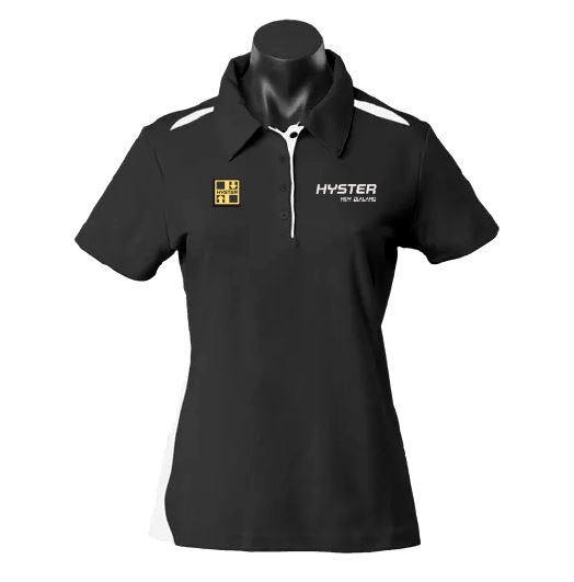 HNZ Women's Polo - Black/White