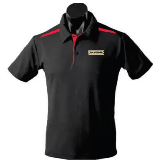 Palfinger Men's Polo - Black/Red
