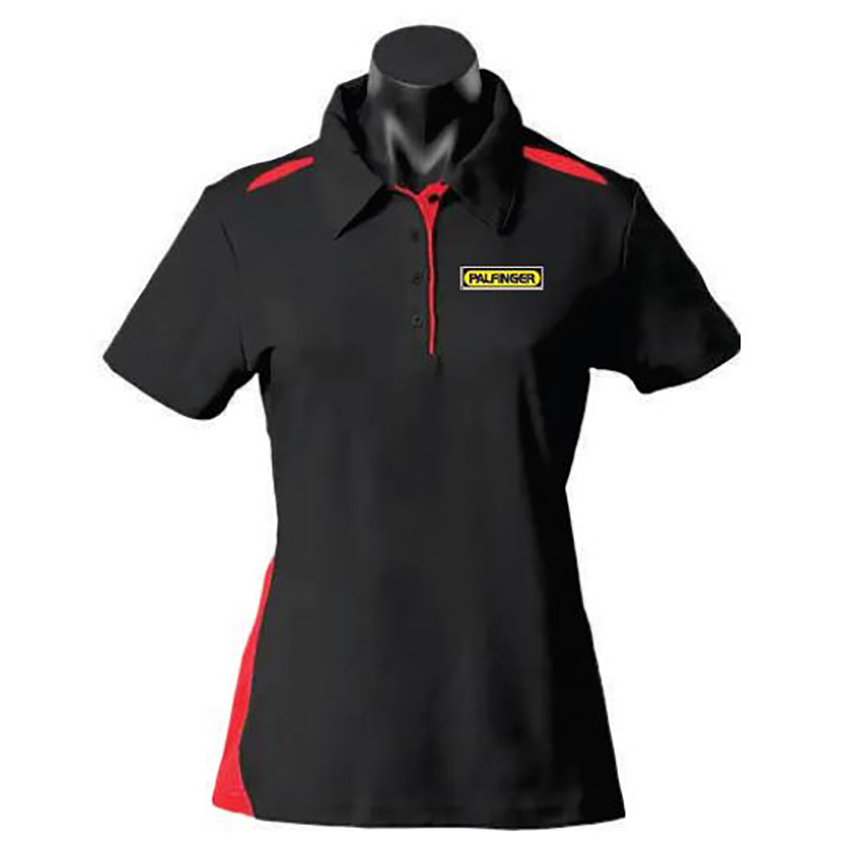 Palfinger Women's Polo - Black/Red