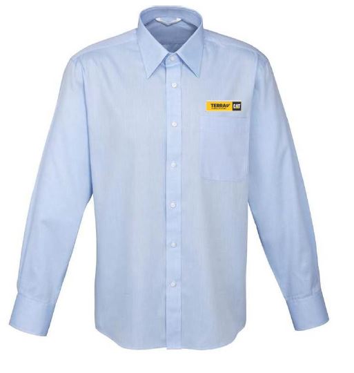 Terra Cat Power Systems Men's Luxe Shirt -Blue with Name