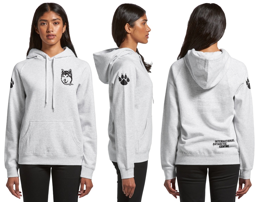 IAC Women's Hoodie - White Marle 