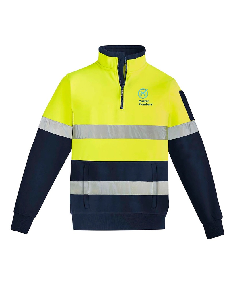 Master Plumbers Unisex Hi Vis 1/4Zip Pullover 