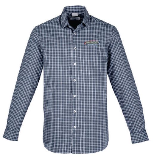Nicholson Men's Noah LS Shirts - Storm Blue 
