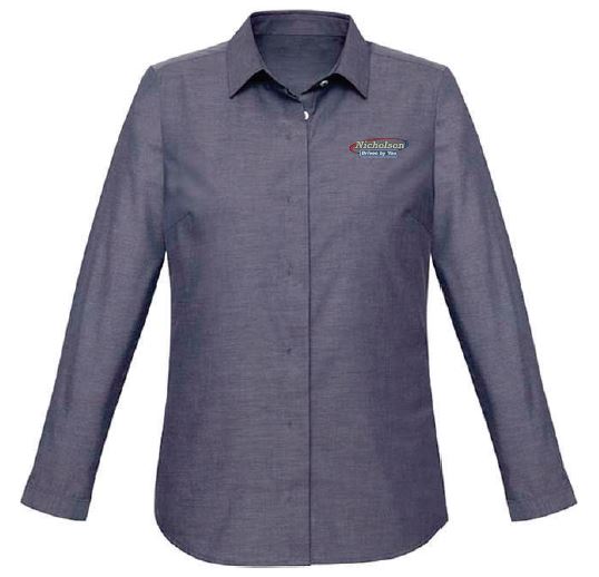 Nicholson Women's Charlie LS Shirt - Navy Chambray 