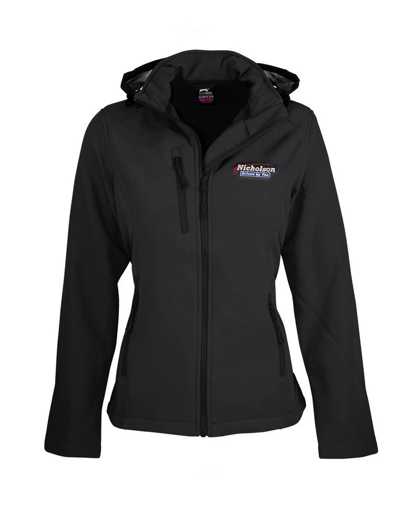 Nicholson Women's Olympus Softshell Jacket - Black 