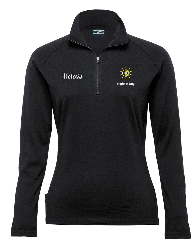 NND Women's 1/4 Zip Merino - Black