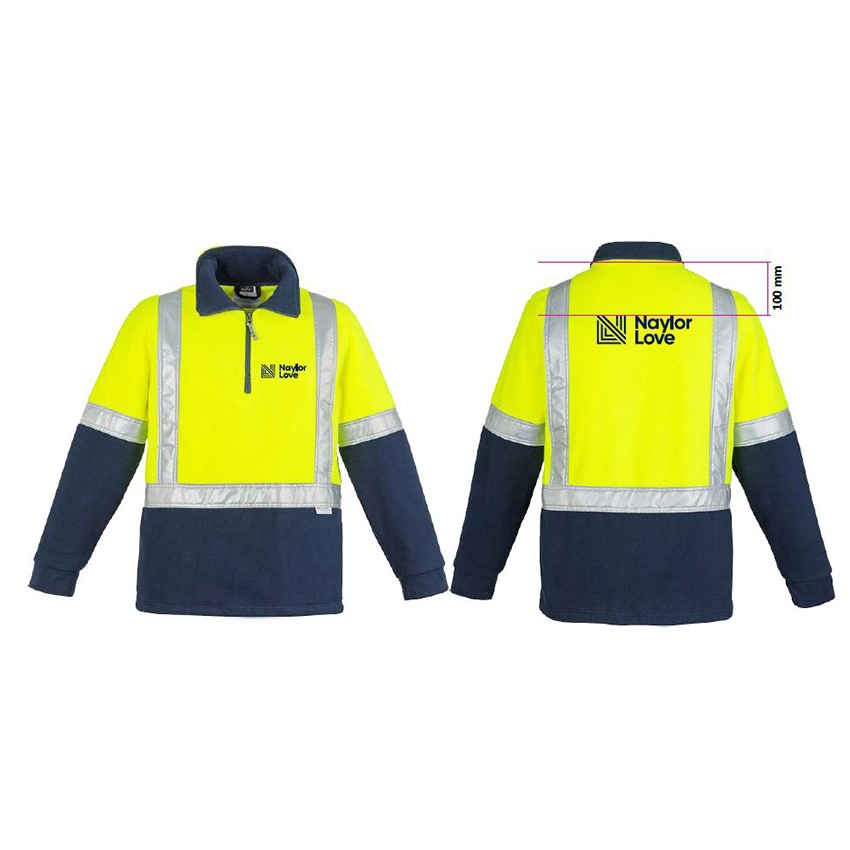 Naylor Love Hi Vis Fleece - Yellow/Navy 