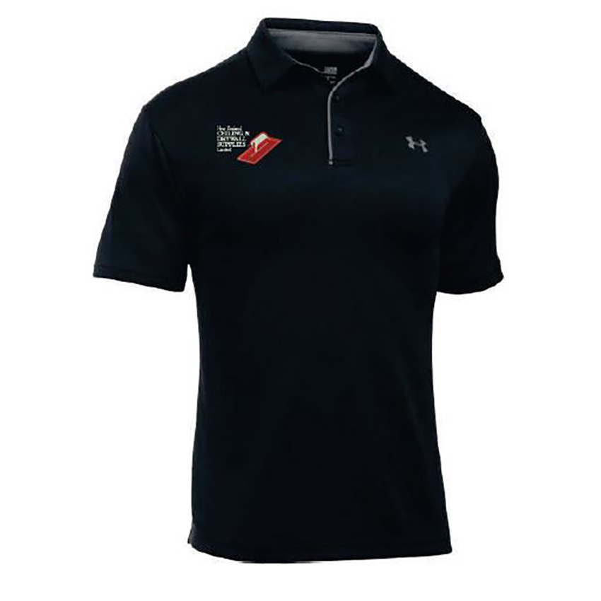 NZCDS Underarmour Tech Polo - Black 