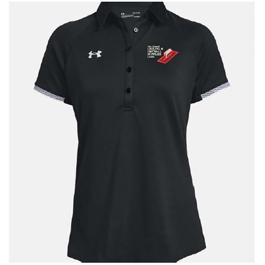 NZCDS Underarmour Rival Polo - Black 