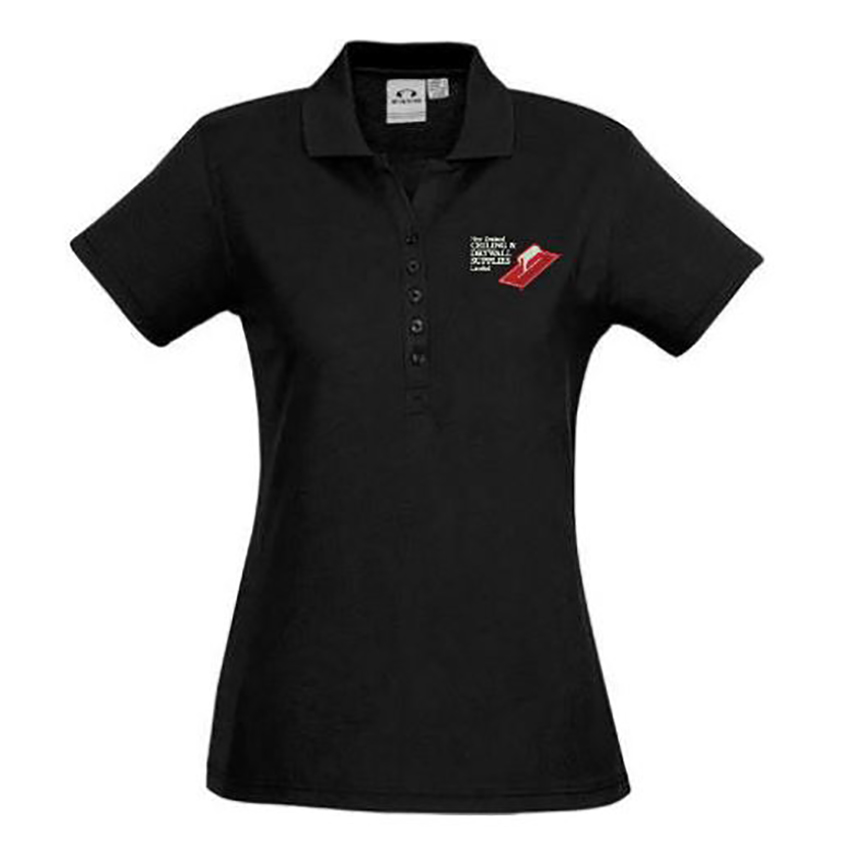 NZCDS Ladies Crew Polo - Black 