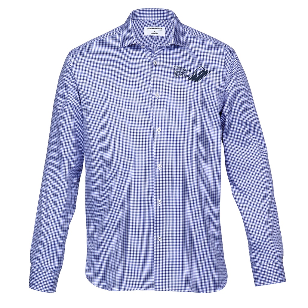 NZCDS Barkers Stamford Shirt- Navy/White 