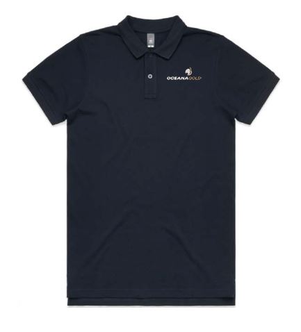 Mens Pique Polo - Navy