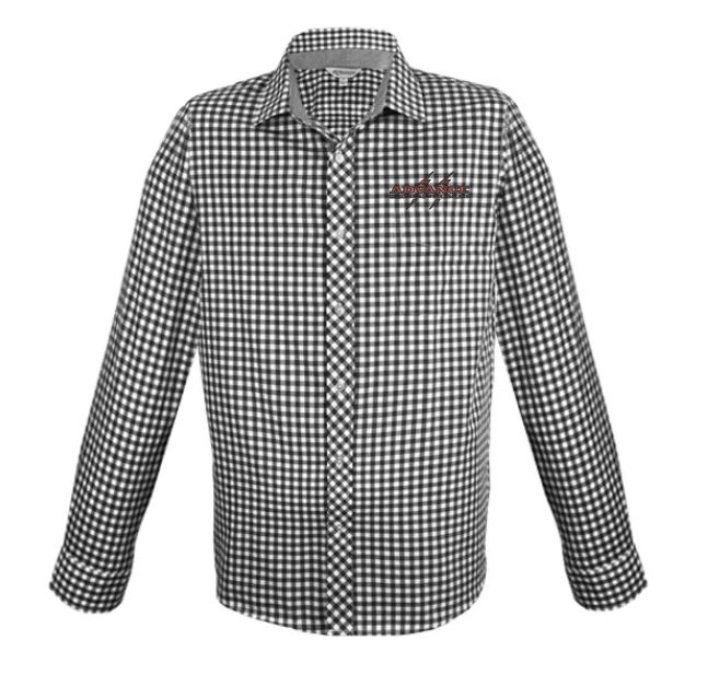 AE Men's Brighton Shirt-Black/White LS