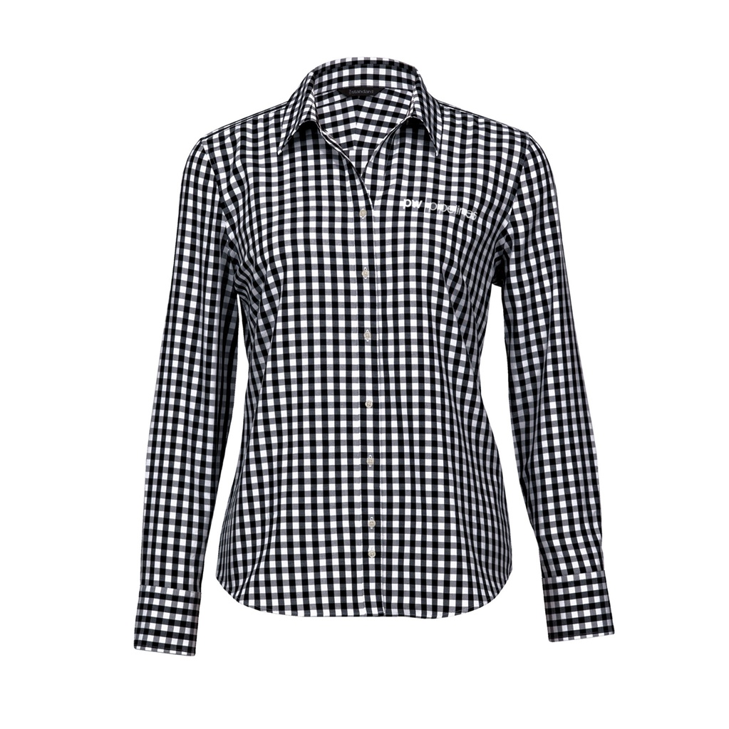 Pipelines Women's Hartley Check Shirt - Black - With Name