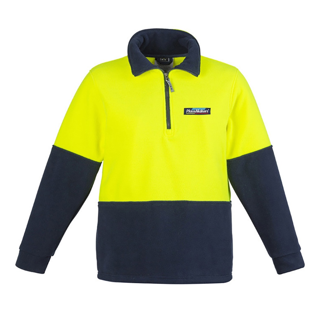 Hivis Fleece - Yellow/Navy | Clearance