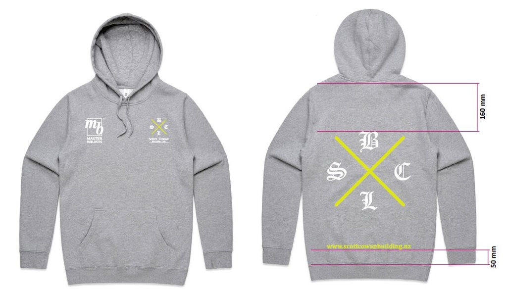 SCBL Stencil Hoodie - Grey 